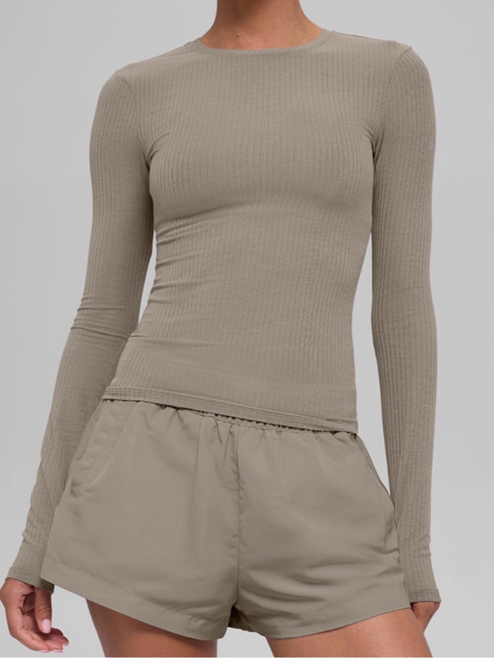 Alo Ribbed Sea Coast Long Sleeve S